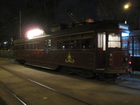 Trolley dinner car